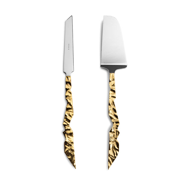 Truro Gold Cake Knife & Server Set